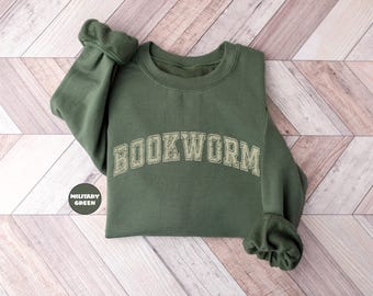 Bookworm Sweatshirt, Book Lover Hoodie, Bookworm Outfit, Book Club Reading Clothing, Bookish Hoodie, Librarian Sweatshirt, Cute Teacher Gift