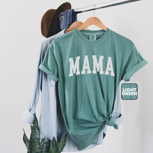 Mama Comfort Colors® T-shirt, Cute Mom Shirt, Mommy Outfit, Trendy Mama Tee, Pregnancy Reveal Shirts, Cool Mama Clothing, Mothers Day Gifts image 2
