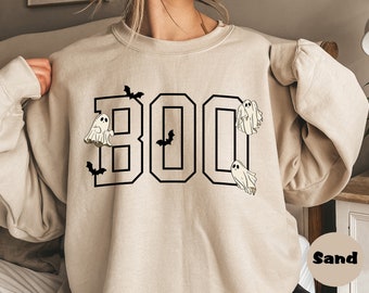 Halloween Boo Sweatshirt, Spooky Season Hoodie, Halloween Party Ghost Outfit, Trick Or Treat Clothings, Funny Halloween Women Hoodie Gifts