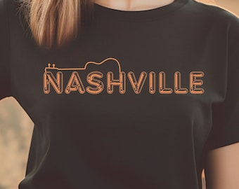 Nashville-skjorta, Tennessee-skjorta, musikskjorta, countrymusikskjorta, Nashville-present, tjejresa