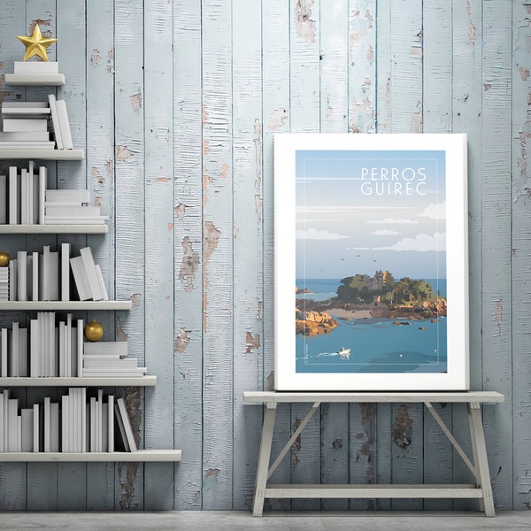 Illustrated poster - Perros Guirec