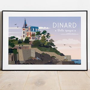 Illustrated poster - Dinard Belle Epoque
