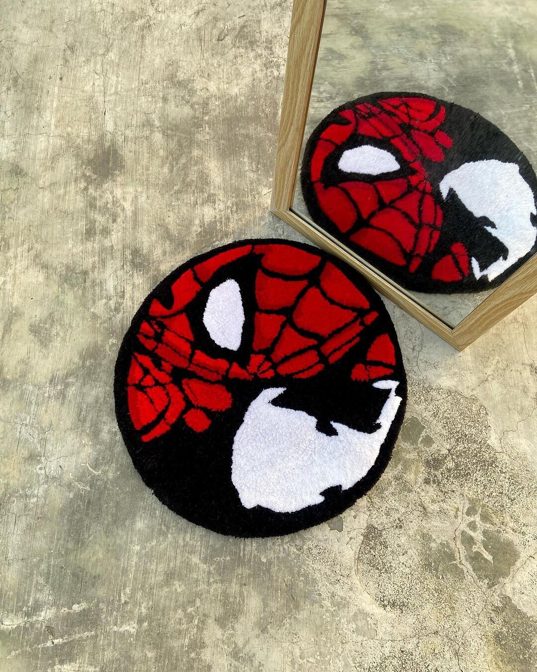 Spiderman Venom Round Rug - Etsy