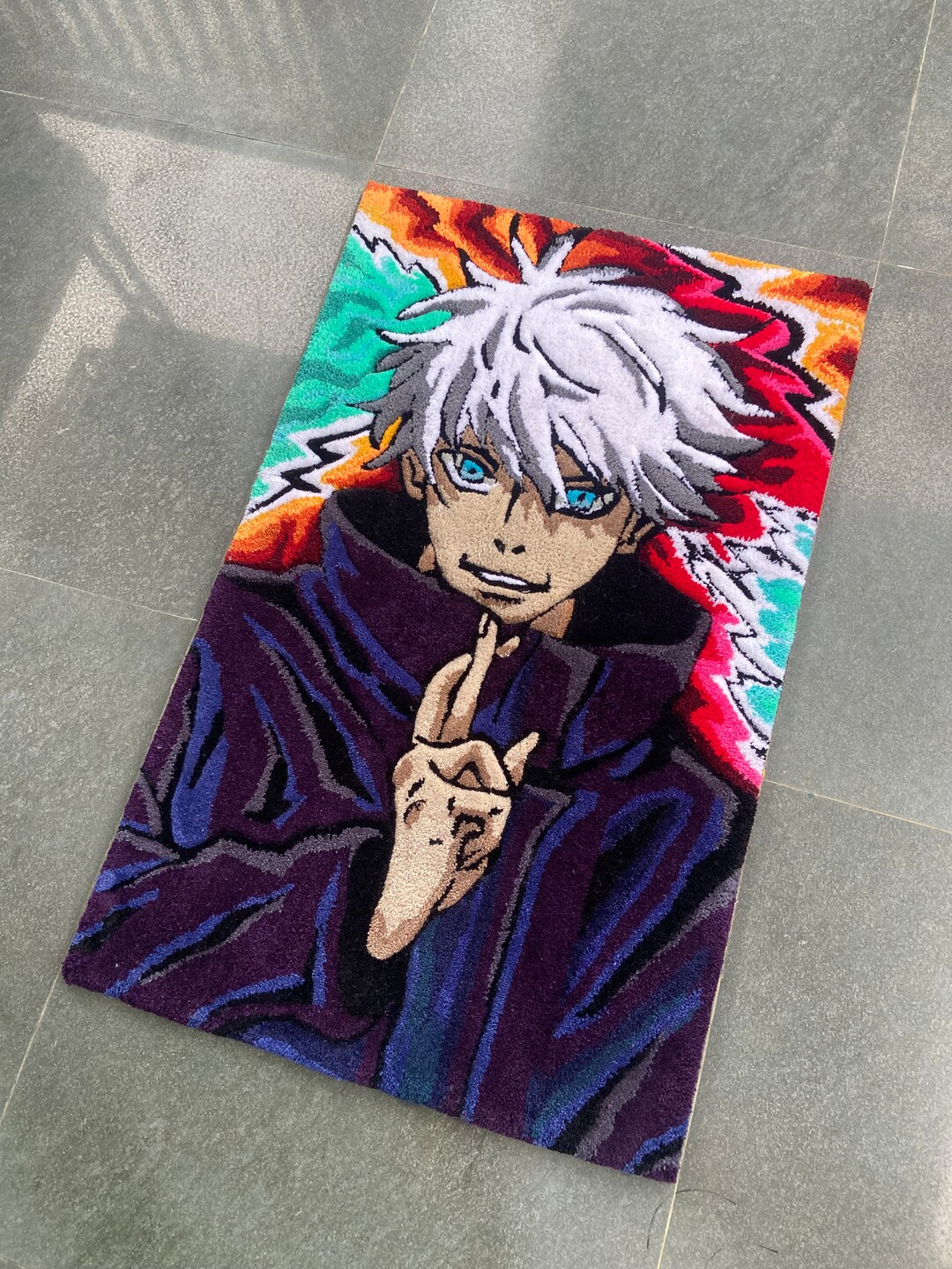 Gojo Custom Rug Gojo Custom Rug Jujutsu Kaizen - Etsy Australia