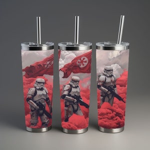 Storm Trooper Tumbler Design, Star Wars PNG Design, Digital Sublimation PNG, Darth Vader 20oz Tumbler Wrap, Skinny Tumbler PNG