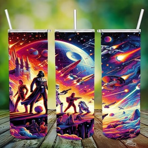 Darth Vader Tumbler Design, Star Wars PNG, 20 Oz Skinny Tumbler Wrap, Popular Sublimation Design, Digital Download
