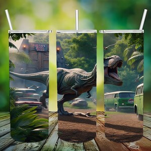 Dinosaur Tumbler Wrap, Jurassic World Tumbler Wrap, 20oz Sublimation Tumbler Design, Kids Coffee Tumbler Wrap, Digital PNG Design