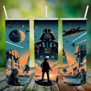 Darth Vader Tumbler Design, Starwars Tumbler Wrap, 20oz Sublimation Tumbler Png Design, Skinny Tumbler Wrap, Instant Download