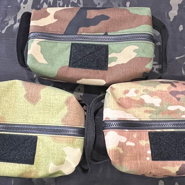 Cordura Camo Dopp Kit Bag with Free Patch