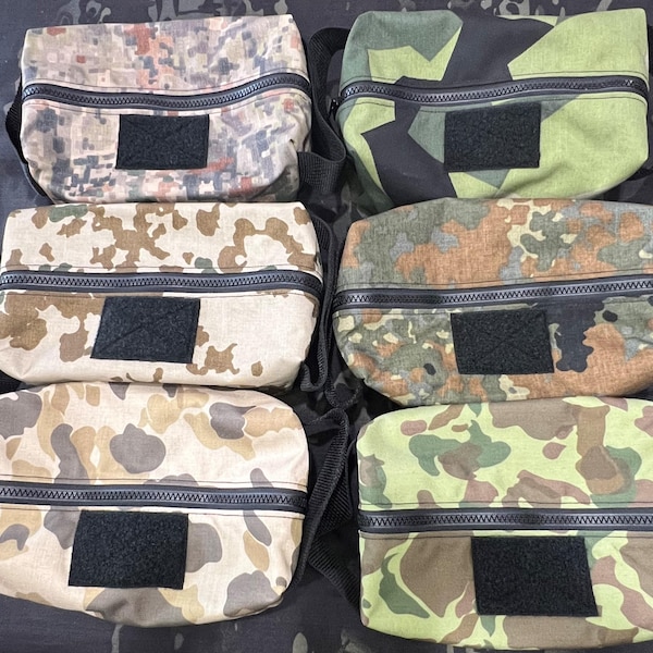 Cordura Camo Dopp Kit Bag with Free Patch