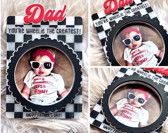 Father's Day "You're Wheelie the Greatest" Photo Frame SVG