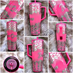 Leopard Fade LASER ENGRAVING Tumbler Wrap SVG