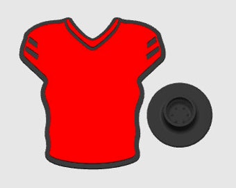 Bogg Bag Charm Football Jersey Archivo de impresión 3D STL