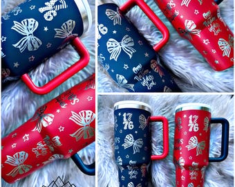 Amerikanische Bögen Amerika 4. Juli LASERGRAVUR Tumbler Wrap SVG