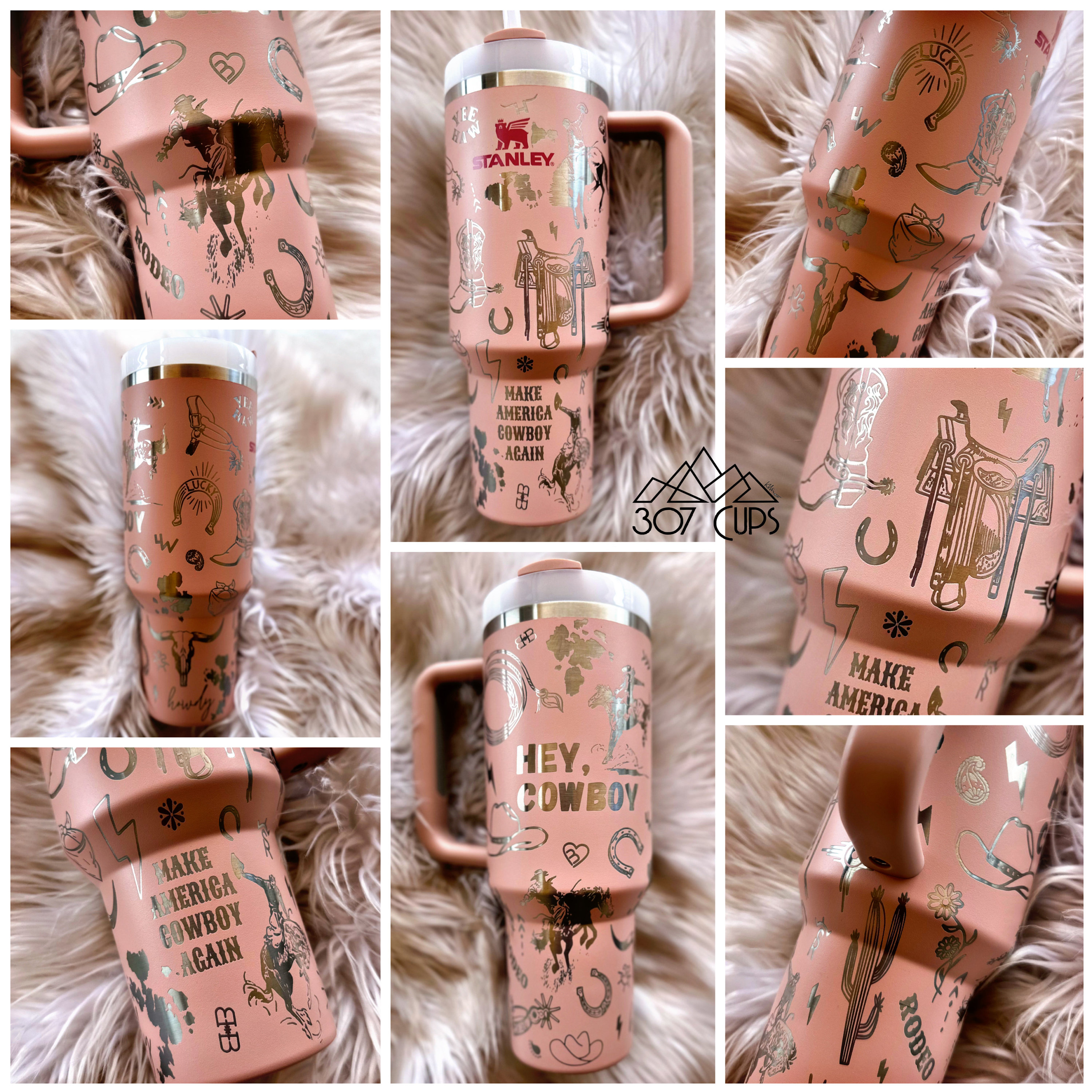 Hey Cowboy Western LASER ENGRAVING Tumbler Wrap SVG - Etsy