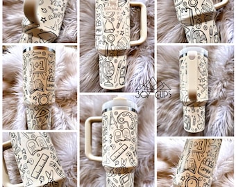 Escuela de Profesores GRABADO LÁSER Tumbler Wrap SVG