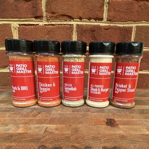Patio Grill Master 5 Flavor Griller&#39;s Spice Bundle