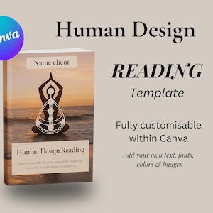 Human Design Reading Template | Human Design Template | Human Design Canva | Diseño Humano | Human Design Vorlage | Human Design Report