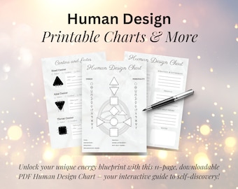 Human Design Chart: Printable BodyGraph Guide (PDF Download)