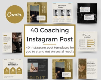 Elevate Your Coaching: 40 Expert-Designed Instagram Coaching Templates for Dynamic Impact