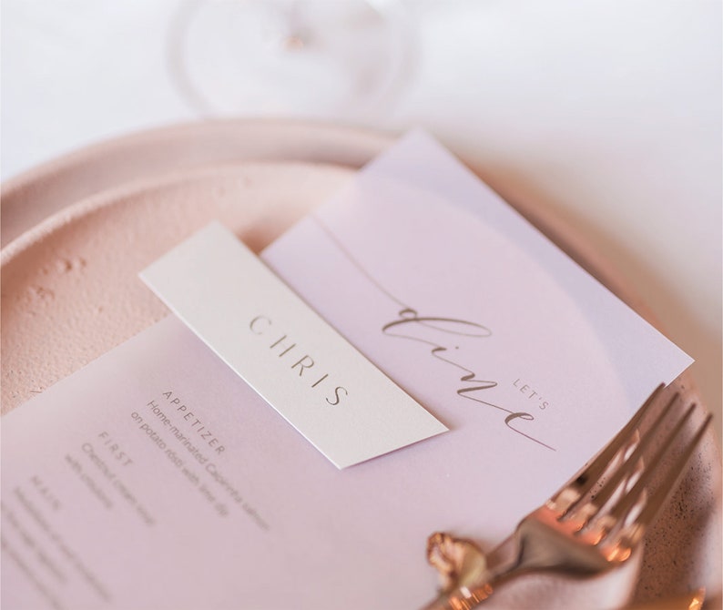 Seating plan table plan wedding modern glam elegant and classic in the colors white, beige, rose, peach, apricot, simple and slanted image 6