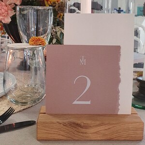 Table number Modern Nature modern & natural look for the wedding, modern, beige, rustic, white, brown, cream image 2