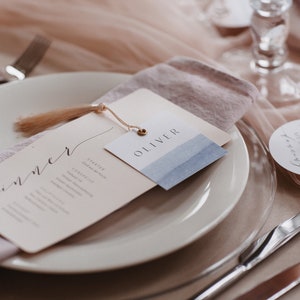 Envelope Peach Lavender matching envelope for wedding invitation card set, blush, lavender, white, classic, watercolor image 4