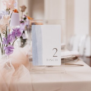 Envelope Peach Lavender matching envelope for wedding invitation card set, blush, lavender, white, classic, watercolor image 5