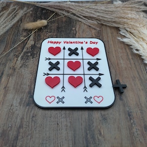 Valentinstag Tic Tac Toe, Valentine Game, Spielkarten, Einzigartige Idee, Herzen / Party / Love / Das Perfekte Geschenk, Romantik, Spaß