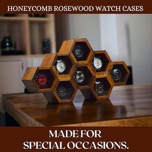 Palissanderhouten vintage horlogedoos, luxe horlogeopbergdoos Houten horlogekast Horlogedisplay voor mannen Beste cadeau voor vader