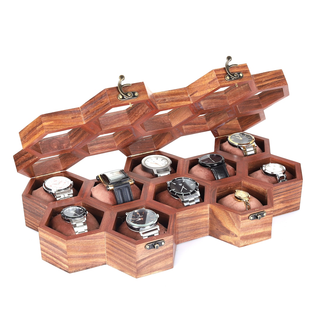 Handmade Watch Box, Rosewood LongLasting Wooden Watch Box,