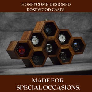 Palissanderhouten vintage horlogedoos, luxe horlogeopbergdoos Houten horlogekast Horlogedisplay voor mannen Beste cadeau voor vader