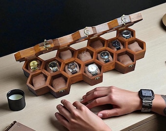 Mens watch box,Rosewood Personalized watch box, Watch case for men,Wood watch box men,Wooden watch box,Watch organizer,Watch holder for men.