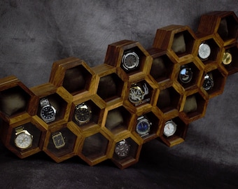 Mens watch box,Rosewood Personalized watch box, Watch case for men,Wood watch box men,Wooden watch box,Watch organizer,Watch holder for men.