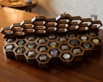 Scatola per orologi vintage in palissandro, scatola per orologi di lusso, cassa per orologi in legno, espositore per orologi da uomo, migli