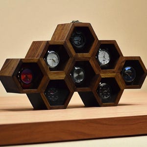 Luxury Custom Father&#39;s Day Gift, Free Personalized Rosewood Vintage watch box, Wood Watch Case Watch Display Case for Men Best Gift For him