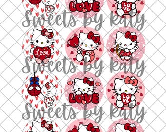 Kitty Valentines Day Edible Images HK