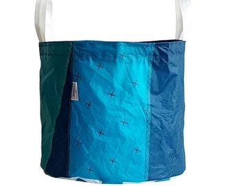 Number 67. Handmade "Pocket" Sports Bag Made from Kitesurfing Wings, Delta-gliders, Paragliders.