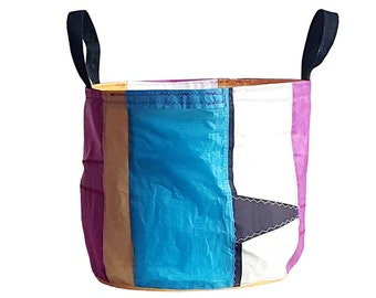 Number 9. Handmade Sports Bag From Kitesurfing, Delta, Paragliding Wings. Vintage, 10 Years Minimum Flight. 30 cm.