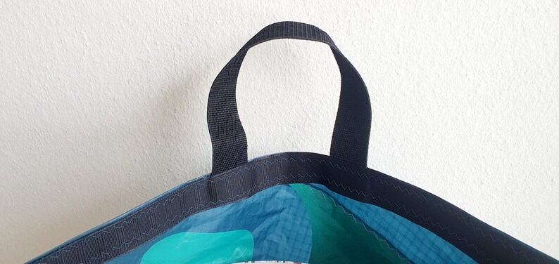 Number 70. Handmade Pocket Sports Bag Made from Kitesurfing Wings, Delta-gliders, Paragliders. image 3