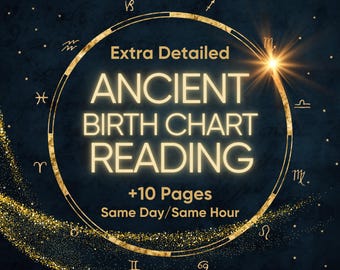 Detailed Birth Chart Reading, Ancient Star Wisdom, Natal Chart Analysis