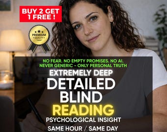 Same Hour Blind Psychic Reading, Spiritual Advice, Accurate Love & Spiritual Guidance, Psychological Insight