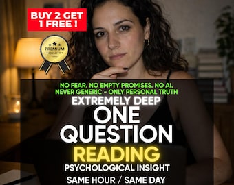 Same Hour Psychic Reading, One Question Guidance, Love Life Insight (Immediate Delivery)