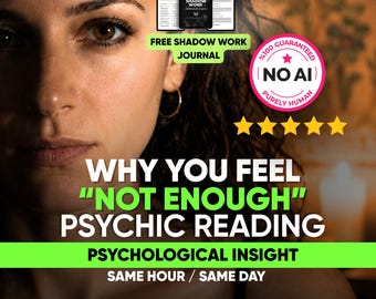 Same Hour Intuitive Psychic Reading, Psychological Analysis, Self Worth Guidance, Psychological Insight