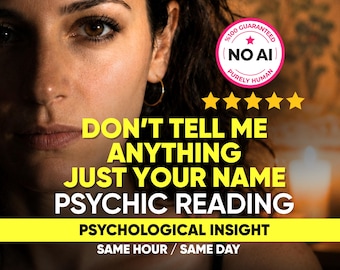 Blind Psychic Reading, Same Day Intuitive Insights, Psychological Guidance (No Details Needed)