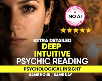 Deep Intuitive Psychic Reading, Detailed In Depth Tarot Insights, Raw Honest Reading, Same Day
