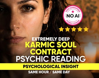 Karmic Soul Contract Psychic Reading, Past Life Insight, Spiritual Path (Same Hour)