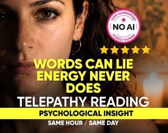 Same Day Psychic Telepathy Reading, Read Their Mind, Hidden Truth No AI Medium Reading