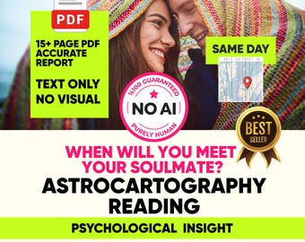 Astrokartografi samma timme, kärleksläsning, personlig astrologirapport, själsfrände och blivande make, psykologisk insikt