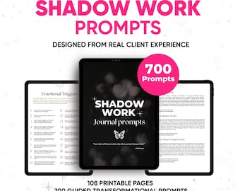 Shadow Work Journal, Mental Health, Trauma Healing, Spiritual Journal, Psychological Insight